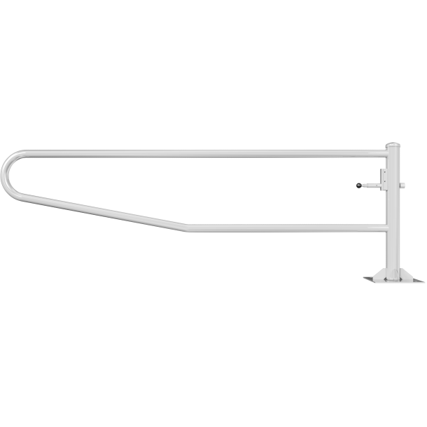 Swiveling gates | to be fixed by plugs, hot-dip galvanized | total width: 3000 mm | for padlock